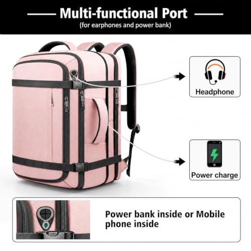 Image of Expandable Flight-Approved Travel Backpack 35-45L with LifetimeWarranty
