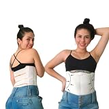 Faja de yeso Beauty colombiana, reduce, moldea y define abdomen y cintura. (Large) White
