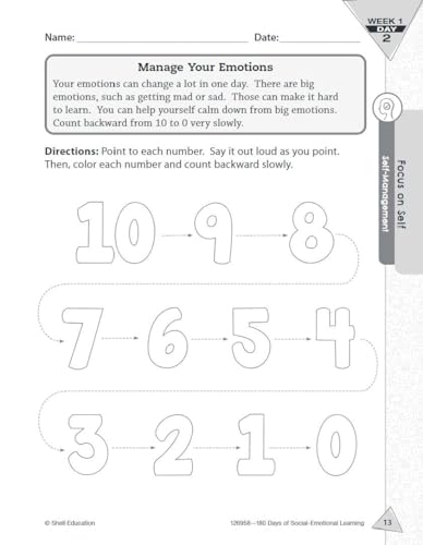 Shell Education Kris Hinrichsen 180 Days: Social-Emotional Learning For 2Nd Grade Practice Workbook For Classroom And Home thumb #5
