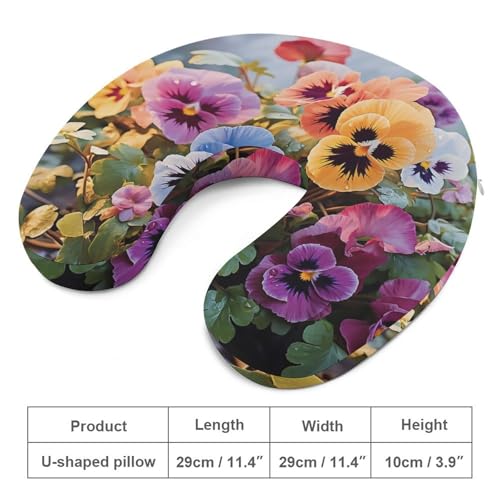 Almohada cervical de espuma viscoelástica portátil miniatura 2