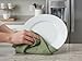 Serafina Home Dark Sage Green Kitchen Hand Dish Towels: Oversized 28