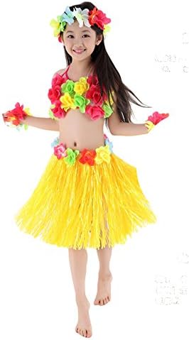 Fighting to AchieveFighting to Achieve Hawaiian Hula Dance Costume 5pcs For Girls