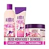 Aussie PACK ESPECIAL: Bouncy Curls: Champú Hidratante Cabello Seco Rizado Y Ondulado + Mascarilla Capilar Con O Sin Aclarado + Crema Definidora Rizos