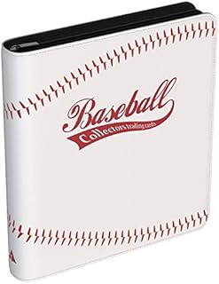 Rayvol Baseball Card Binder for Trading Cards, 9 Pocket Card Binder Fit 720 Cards Includes 40 Pages, 3 D-Ring Album for TCG Collection Storage