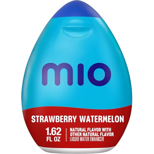 Image of MiO Water Enhancer Quartet for Sugar Free Flavored Hydration and Drink Mixing, Naturally Flavored Water Drops, Blueberry Lemonade, Berry Pomegranate, Strawberry Watermelon and Cherry Blackberry, 1.62 Fluid Ounce (Variety Pack)