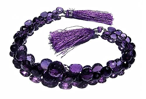 Améthyste violette véritable LKBEADS sans défaut pour sertissage de précision