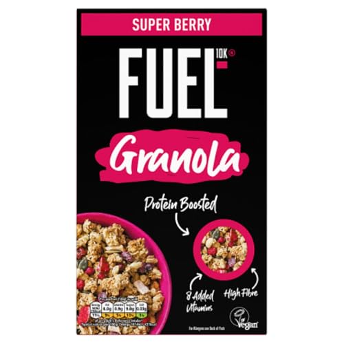 FUEL10K Super Berry Protein Granola Breakfast Cereal, 400 g (Pack of 1)
