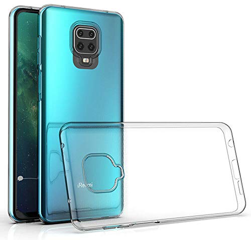 Suncase Transparent Silikon Hülle kompatibel mit Huawei Y6P Hülle - Stoßfest Klar Flexibel Durchsichtige TPU Tasche Handyhülle Schutzhülle