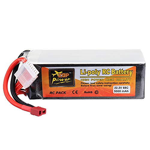 KINGDUO 22.2V 5000Mah 6S 65C Batterie Lipo Fiche T