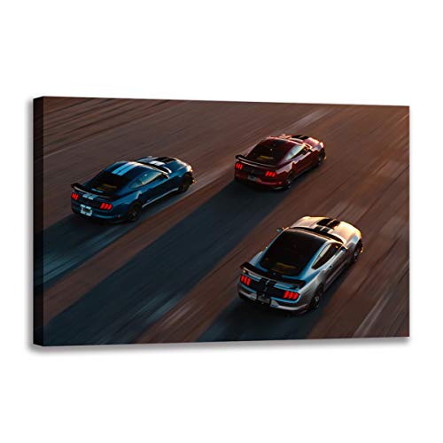 Voitures de sport sur toile HD pour créer une ambiance moderne dans une chambre à coucher