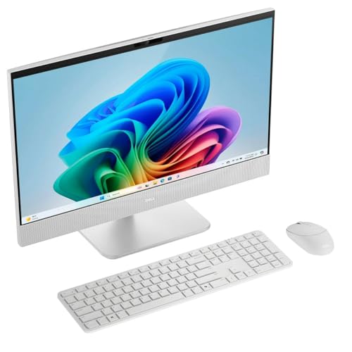 Image of Dell 23.8 inch All-in-One Desktop Computer - Intel Core Ultra 7 355U, 23.8 inch FHD(1920x1080) Touchscreen Display, 64GB DDR5 RAM, 2TB NVMe SSD, Wi-Fi7, Bluetooth 6, Copilot+ AI PC, Windows 11 Pro