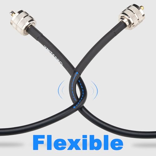 Câble coaxial CB à faible perte RG8x 50 Ohm flexible de 10,7m - 4