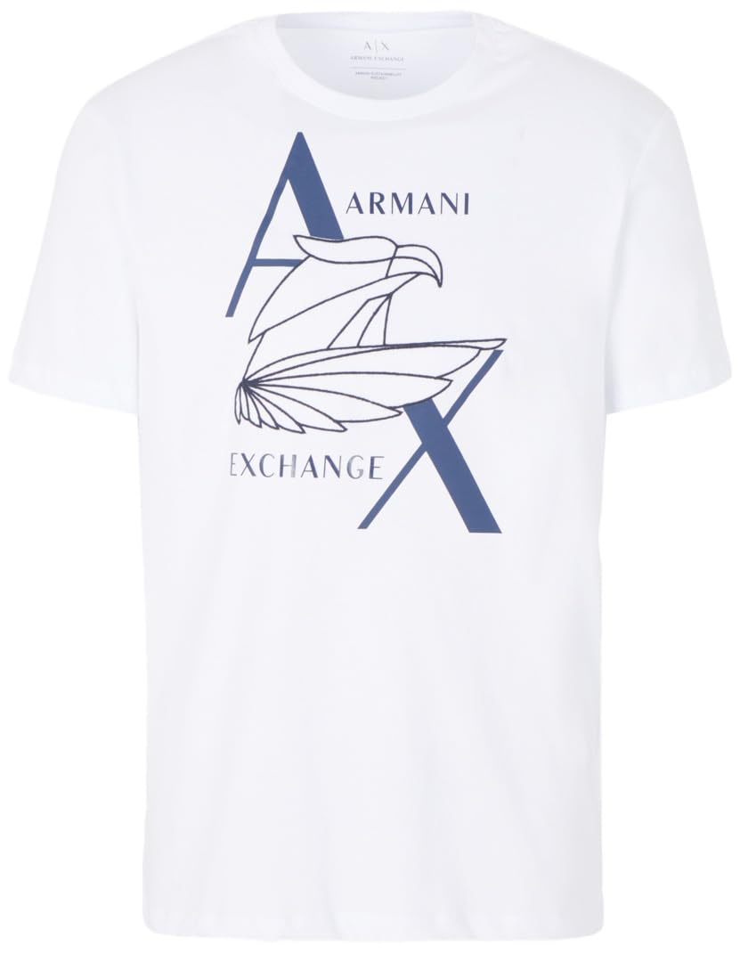 A|X Armani Exchange mens Regular Fit Ax Eagle Tee T-Shirt