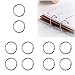 Binder Rings, 30Pcs 25mm Loose Leaf Ring Binders,Rings Index Card Rings Small Book Rings For Flash Cards, Office School,Home,Papers, Keychains And