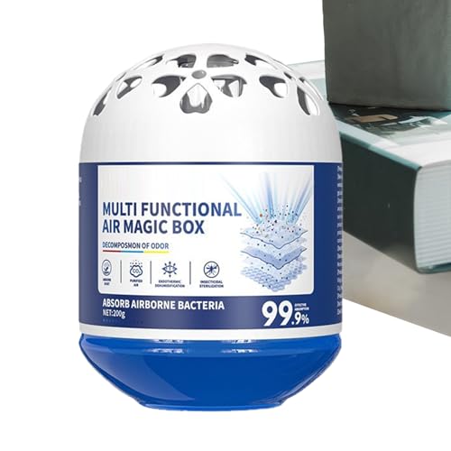 de filtro de aire natural: absorbente de olores de larga duración de 200 g, estuche ambientador portátil para recolección de polvo, solución purificadora sin químicos con contenido de extracto de