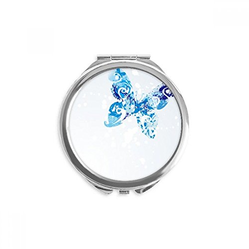 Miroir bleu ciel papillon fluttering graffiti pour retouche en voyage