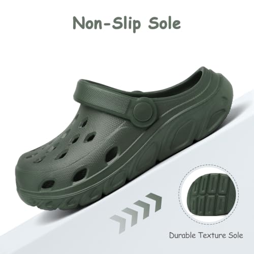 Image of AOVOG Kid Girls Boys Clogs Toddler Garden Shoes Slip On Shower Slide Sandals Beach Water Shoes