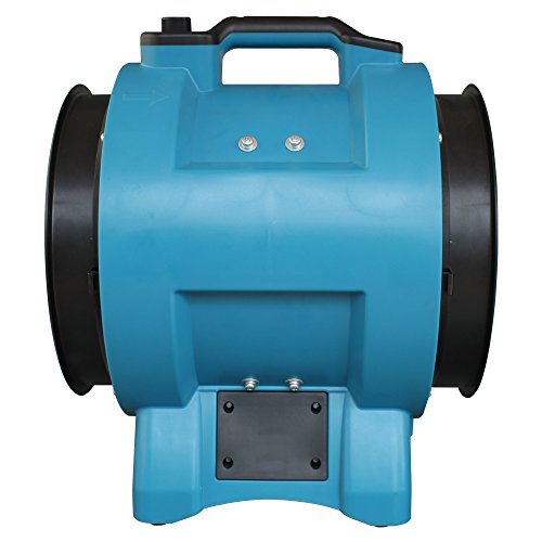 Xpower X-12 1/2 Hp 12" Diameter Industrial Confined Space Ventilation Fan – For Corn Mills, Man Hole, Sewage Systems – Blue #TOP1