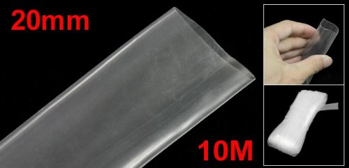 Sourcingmap Rate 2:1 20mm Dia Clear Polyolefin Heat Shrinkable Tube 10M 32.8ft - Image 3