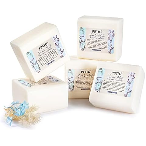 Pifito Goats Milk Melt and Pour Soap Base (5 lb) │ Bulk Premium 100% Natural Glycerin Soap Base │ Luxurious Soap Making Supplies Cover
