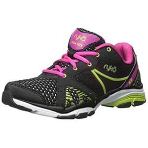 Ryka-Womens-Vida-RZX Ryka Women's Vida RZX Cross-Training Shoe, Black/Ryka Pink/Lime Blaze, 8.5 M US