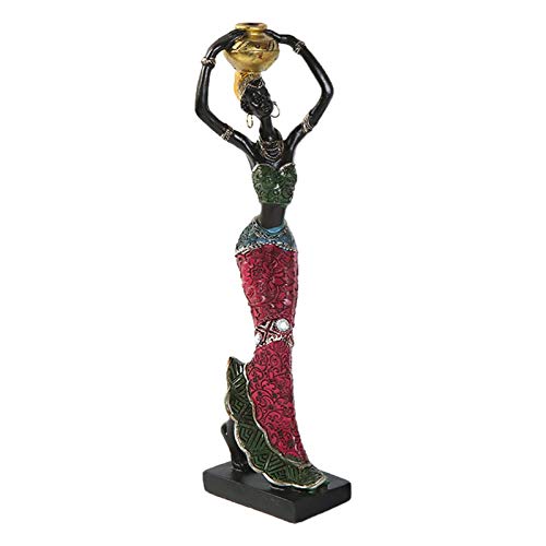 aniceday Afrikanische Skulptur Afrika Frau Deko Afrikanische Statue Afrikanische Deko Figuren Afrika Dekofigur Mädchen Statue Für Zur Dekoration Ihres Wohnzimmers Dekoration Cover