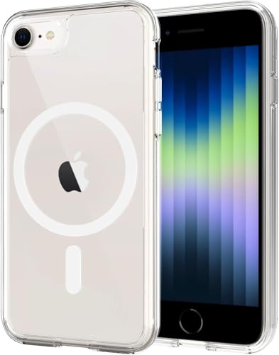 Image of for iPhone SE 3rd & 2nd Gen & 8 /7 Case [Compatible with Magsafe] Translucent Matte Phone Cover, [10 FT Military Grade Drop Protection] Slim Durable (Transparent Magnetic, iPhone SE2 /SE3 /8 /7)