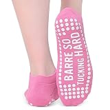 Life By Lexie Barre So Tucking Hard Sticky Grip Socks for Pure Barre, Pilates, Yoga, Lagree, Dance, 1 Pair, 1 Size Fits Most Women