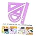 TEHAUX Metal Ruler Set 4pcs Aluminum Alloy Rulers Easy to Read Numbers for Home Office School Math