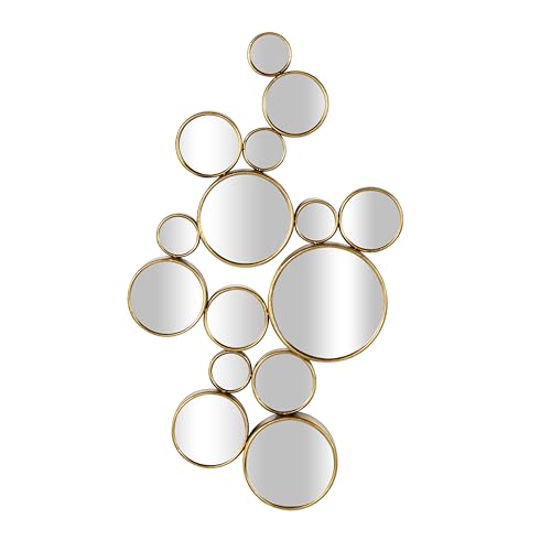 CosmoLiving by Cosmopolitan Metal Room Wall Mirror Bubble Cluster Entryway Mirror...