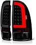 VIPMOTOZ Neon Tube LED Tail Light Lamp Assembly For 2005-2015 Toyota Tacoma - Matte Black Housing, Smoke Lens, Driver and Passenger Side