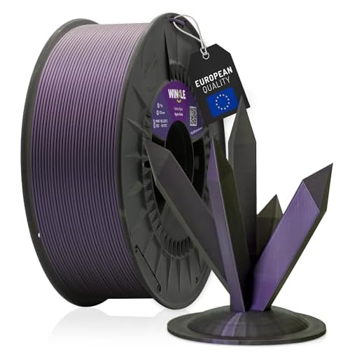 WINKLE Filamento PLA HD Interferenza 1.75mm Viola Ágata, Bobina da 300g, Filamento per Stampante 3D FDM, Precisione Dimensionale +/- 0.05mm, Materiale Biodegradabile Facile da Stampare