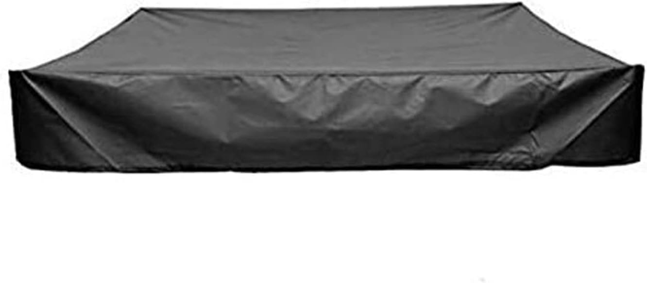 Patio Furniture Covers Sandbox Cover Winter Square Sandpit Pool Protective Cover Sandbox Canopy with Drawstring (Color : Green Size : 150x150 cm(59x59 inch)) (Black 150x150 cm(59x59 inch))