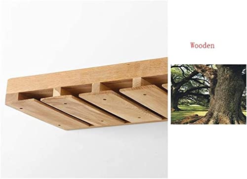 Soporte para botellas RUVOO de madera sólida marrón miniatura 4