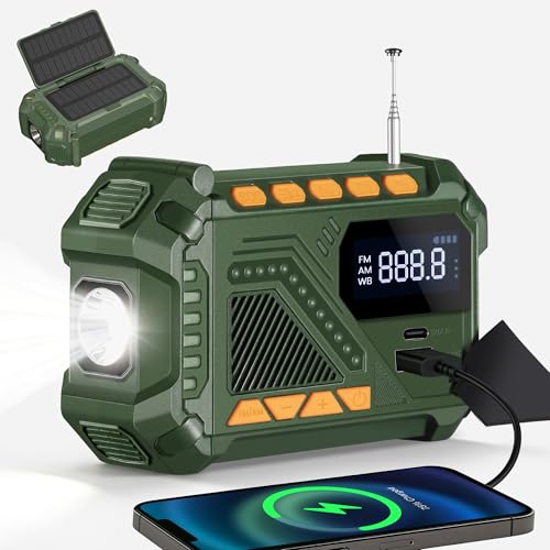 VXF ���W�I �|�[�^�u�� AM FM NOAA�E�F�U�[���W�I�t�� 25000mWh �\�[���[�ً}���W�I LED�����d���t�� SOS�A���[�� �n���h�N�����N�[�d USB�v���[���[ ���O�����n���P�[���T�o�C�o���p