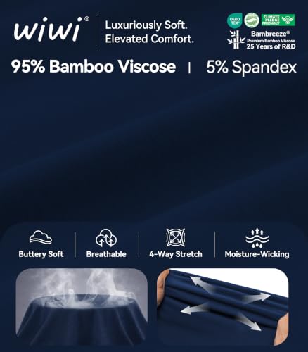 Image of WiWi Bamboo Viscose womens capri pants Wide Leg Pajama Super Soft Lounge knit Sleep shorts Cooling Pj Bottoms S-XXL