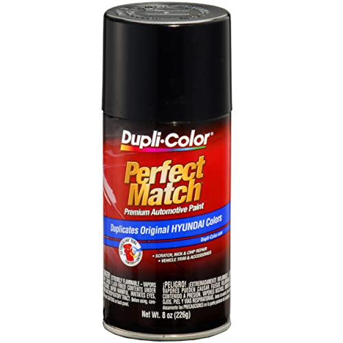Image of Dupli-Color BHY1803-6 PK (EBHY18037 -6 PK) Ebony Black Hyundai Perfect Match Automotive Paint - 8 oz. Aerosol, (Case of 6)