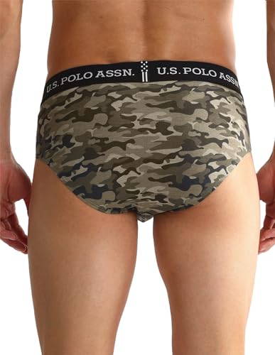Image of U.S. Polo ASSN. Mens OEB09 Elasticized Waist Underwear Briefs - Pack of 2