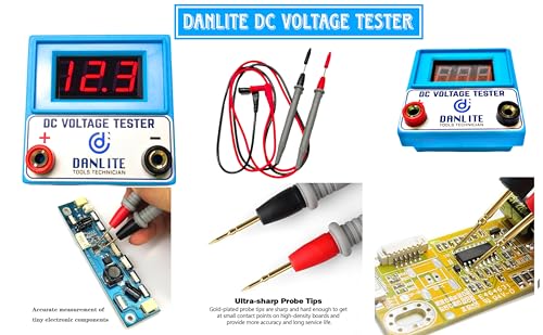 DANLITE TOOLS TECHNICIAN V519 OBD-II Bs6 Bs7 Bike Scanner Fastest Connectivity with Scanning Cable Fule Pressure Gage Free Tester Fast Connectivity Best Display Quality with Dc Voltage Tester