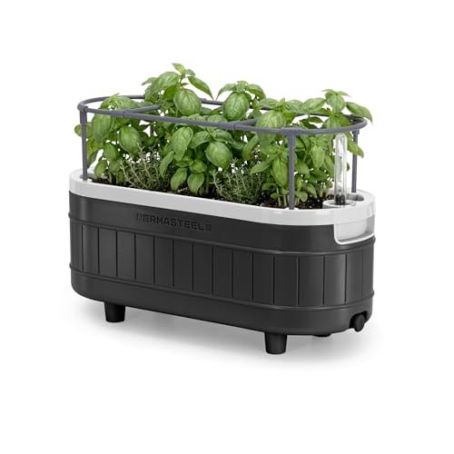 Permasteel Herb Garden Planter with Trellis Support, Self-Watering System with