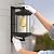 Zanritelit Outdoor Wall Lights, Square Waterproof Outside Light Fixtures Wall Mount for House Porch Yard Doorway Garage Patio, Black Aluminum Outdoor Sconce Wall Lighting, Exterior Wall Lantern