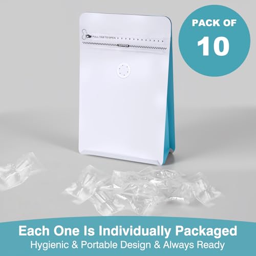 Image of Breathalyzer Mouthpieces (10-Pack) Compatible with S75,S80 Alcohol Breathalyzer Tester, Personal Breathalyzer Mouthpieces with Individually-Wrapped Fit for Breath Alcohol Testers Trace,Element,Scout