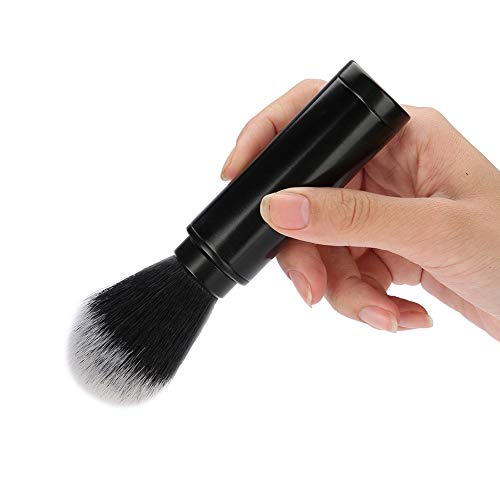 Handige baardborstel voor mannen Baardborstel voor op reis met aluminium handvat voor salongebruik voor mannen for(Black… - Image 5