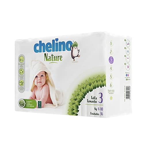Pañales Chelino nature talla 3 (4 a 10 kg) 36 uds