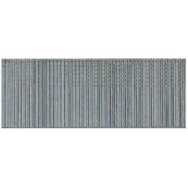 Collated Finishing Nail, 2-1/2 in L, 16 ga, Galvanized, T-Head Head, Straight, 2000 PK, Mfr: M001007-A