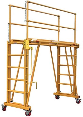 Telpro 1101-2296 Tele-Tower Ajustable Work Platform, Yellow