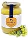 Q-Honey Miel de Abeja Pura, Miel Cruda, 100 % Miel Pura Natural Honey Sin Filtrar Sin Azúcar, Alta Concentración de Minerales 1kg Tarro de cristal