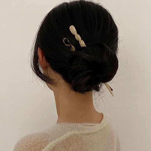 6 Pack Acetate Hair Stick Chinese Chopsticks Leopard Print Hair Pins Turtle Shell Hair Pins Vintage Hair Pins Vintage Hair Pins Tray Ladies Girls Hair Accessories #TOP4