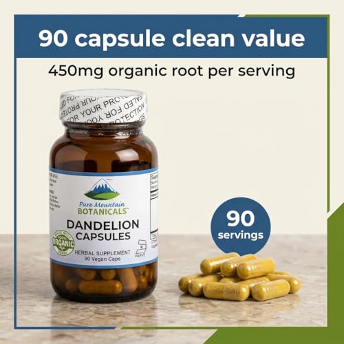 Pure Mountain Botanicals Dandelion Root Capsules