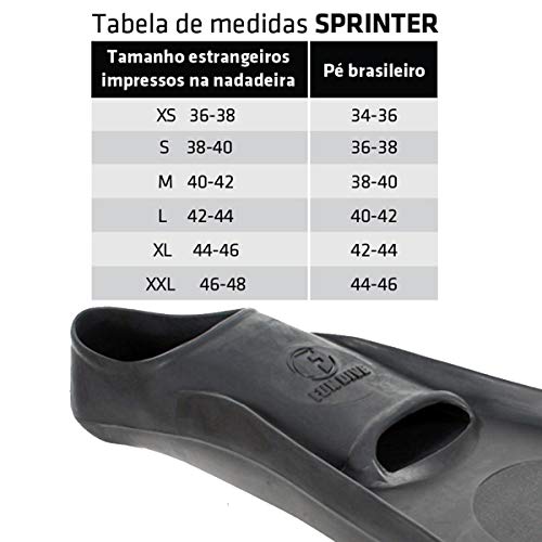 Sprinter Fun Dive, Nadadeira Pé de pato natação mergulho Tamanho:XL